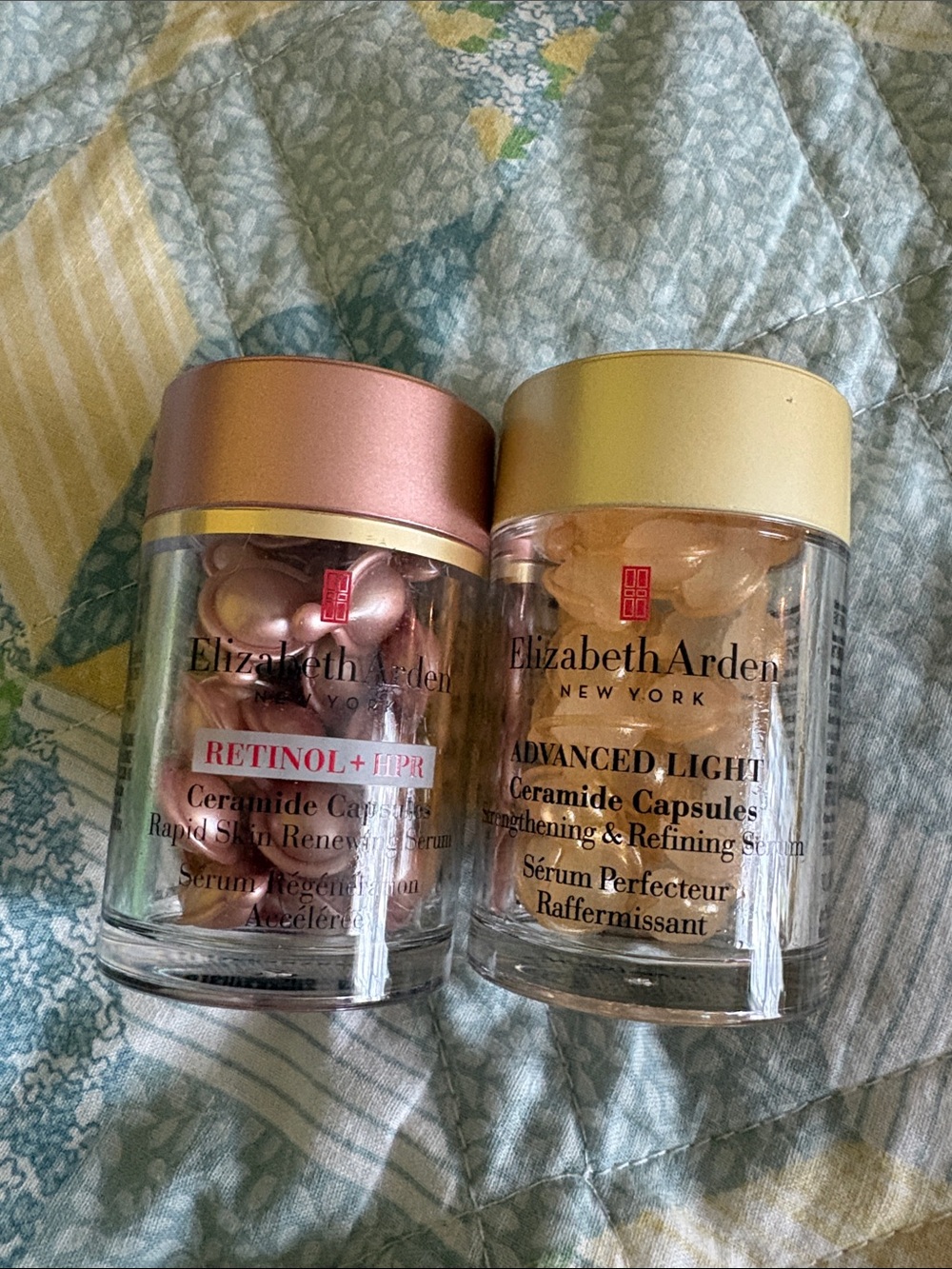 Elizabeth Arden Lot of 2 Ceramide Capsules Retinol + HPR & Advanced Light Duo